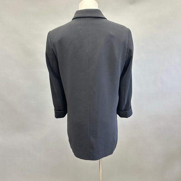 Zara Basic half sleeve black open front blazer ponte knit size medium - Picture 10 of 13